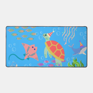 Deep sea diving desk mat