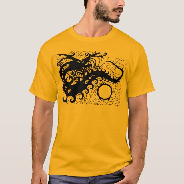 Deep Sea Dragon tee (Silhouette) (Front)