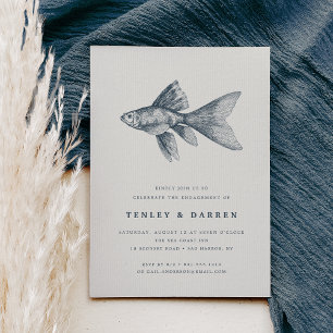 Deep Sea   Engagement Party Invitation