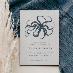 Deep Sea   Engagement Party Invitation