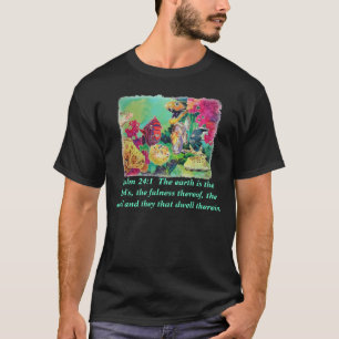 Deep Sea Fishes Tropical Silk Print T-Shirt