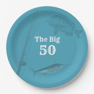 Deep Sea Fishing Birthday Party Theme Paper Plate