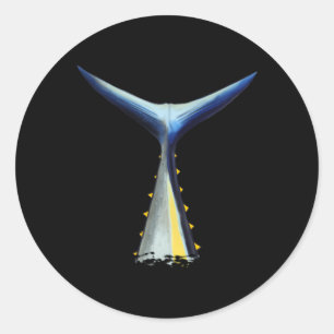 Deep Sea Fishing Tuna Tail Bluefin Tuna Classic Round Sticker