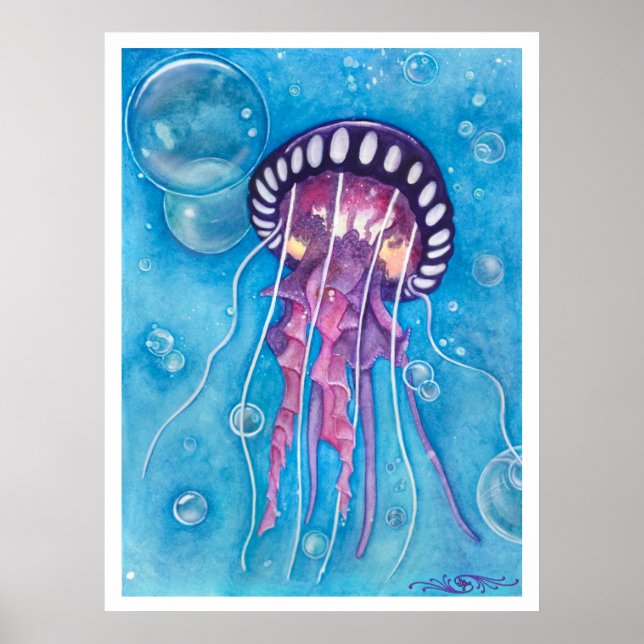 Deep Sea Medusa Print (Front)