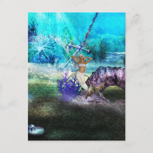 Deep Sea Mermaid Postcard (Front)