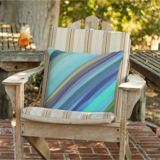 Deep Sea Ocean Shades Of Blue Cushion (Chair)