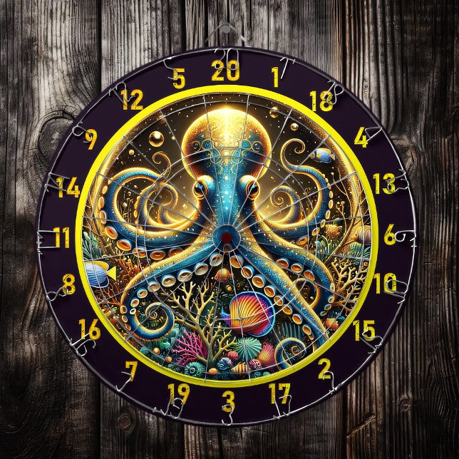 Deep Sea Octopus Art Dartboard (Creator Uploaded)