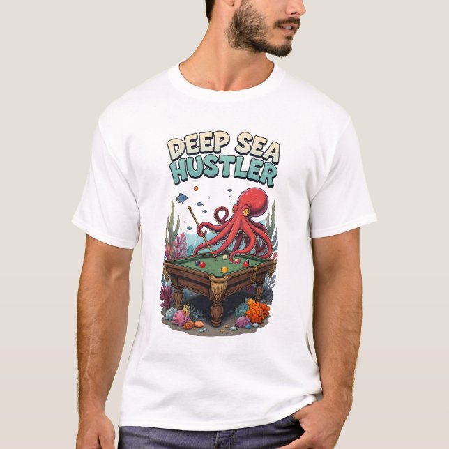 Deep Sea Pool Hustler T-Shirt (Front)