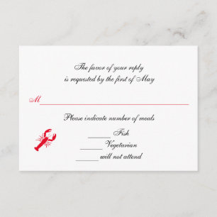 "Deep Sea" RSVP/Reply Cards