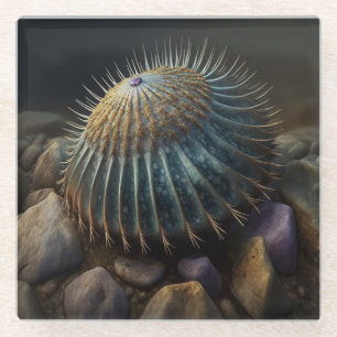 Deep Sea Urchin Glass Coaster