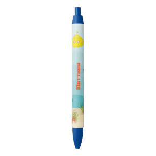 Deep Sea Yellow Submarine Black Ink Pen