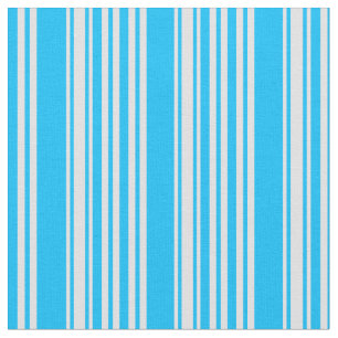 Deep Sky Blue and Lavender Coloured Lines Fabric