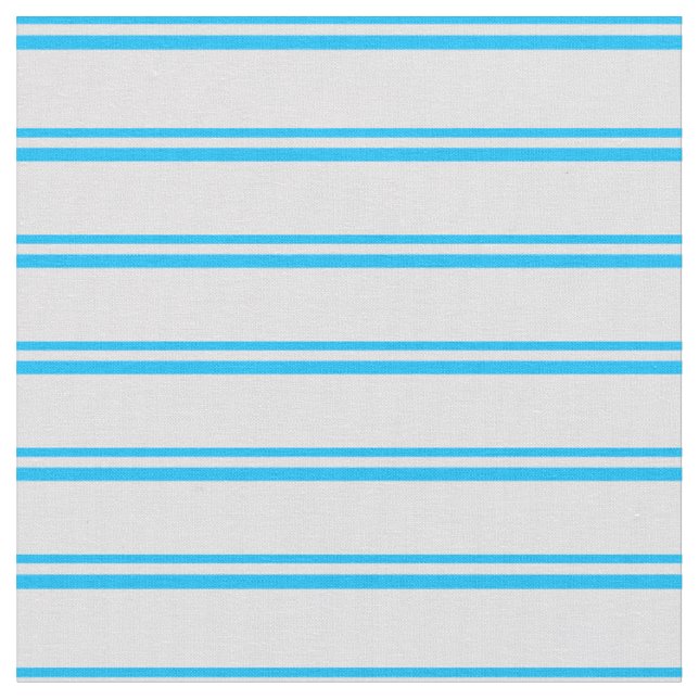 Deep Sky Blue and Lavender Coloured Lines Fabric (Close Up)