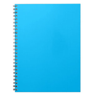 Deep Sky Blue Elementary School Colour Design Notebook