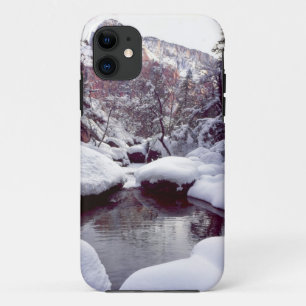 Deep snow at Middle Emerald Pools iPhone 11 Case