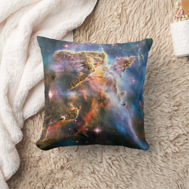 Deep Space Cosmic Celestial Nebula Vibes Aesthetic Cushion (Blanket)