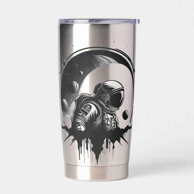 Deep Space Explorer Silhouette Insulated Tumbler (Left)