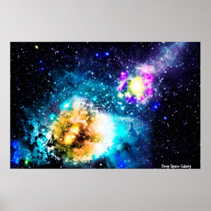 Deep Space Galaxy Poster