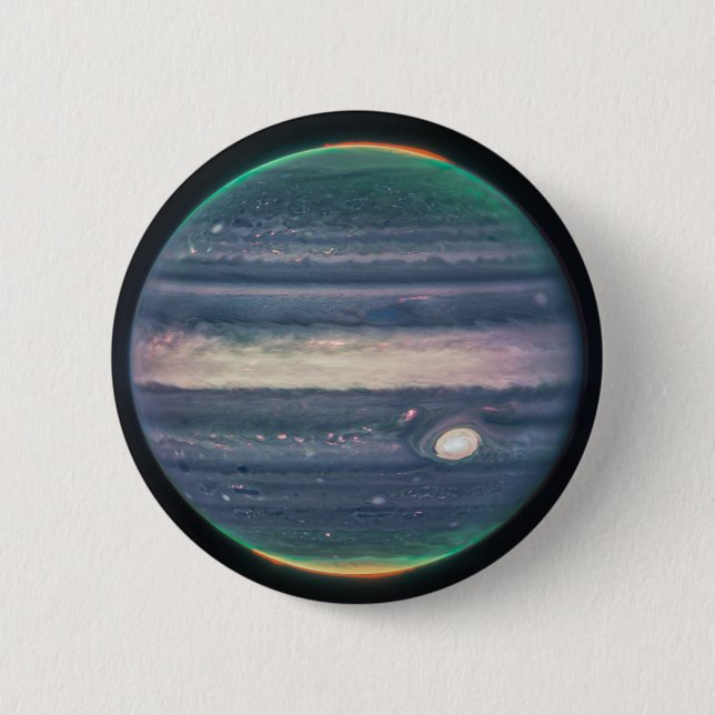 Deep Space Planet Galaxy Round Button (Front)