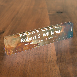 Deep Space Professional Nameplate