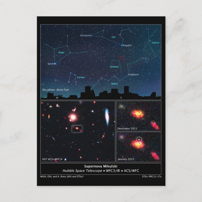 Deep Space Type II Supernova Mikulski Postcard (Front)
