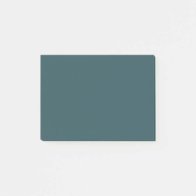 Deep Teal Solid Colour Post-it Notes (Front)