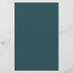 Deep Teal Solid Colour Stationery