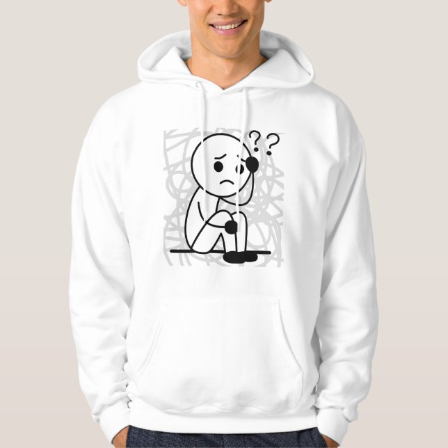 Deep Thinking in a Silent World.  Hoodie (Front)