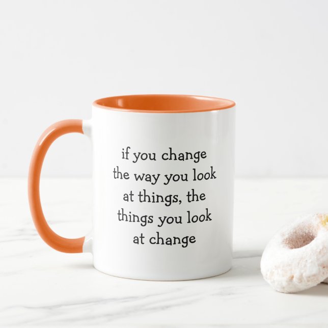 Deep Thought Quote Coffee Mug (With Donut)