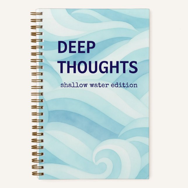 Deep Thoughts Journal | Beach Vibes (Front)