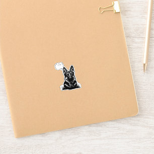 Deep Thoughts: Personalised German Shepherd Laptop