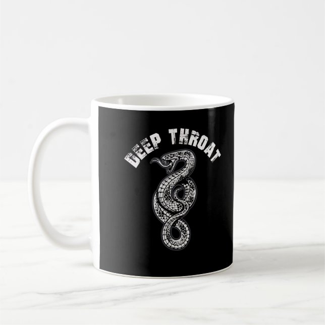 Deep Throat Snake Adult Humour Coffee Mug (Left)