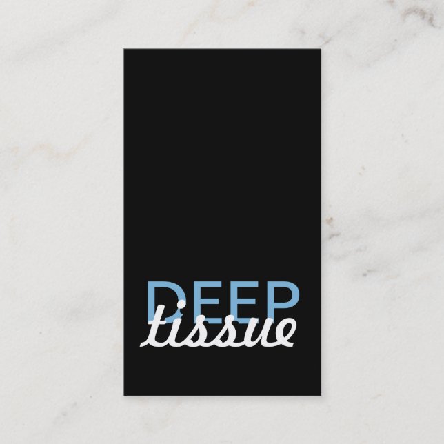 deep tissue massage punch card (Front)