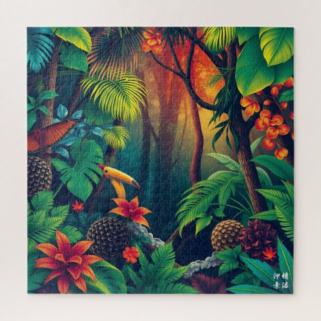 Deep Tropical Forest Jigsaw Puzzle (Vertical)