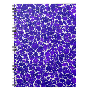 Deep Violet Pebble Marble Notebook
