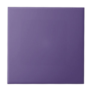 Deep Violet Solid Colour #634e89 Ceramic Tile