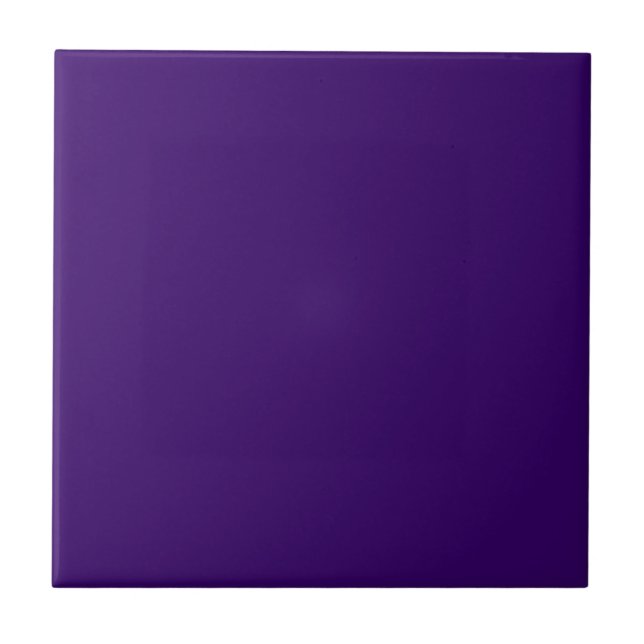 Deep Violet Solid Colour Ceramic Tile (Front)