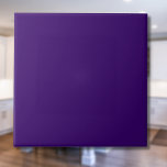 Deep Violet Solid Colour | Classic Elegant Ceramic Tile<br><div class="desc">Deep Violet Solid Colour | Classic | Elegant | Trendy | Stylish | Gift</div>