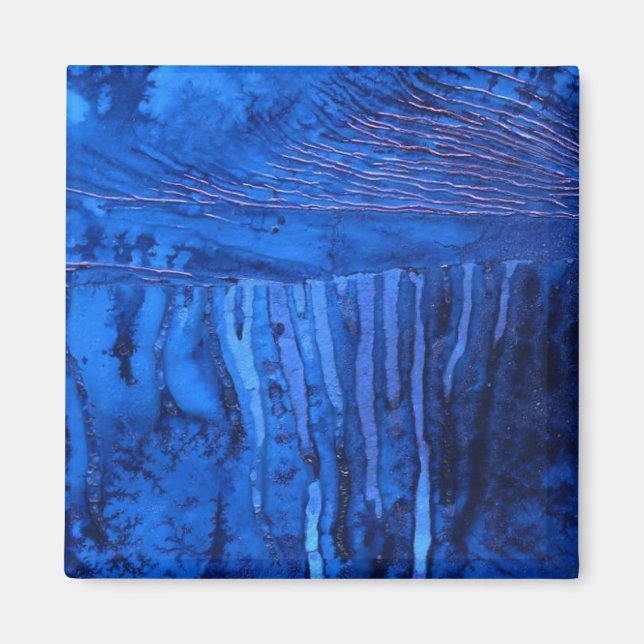 "Deep Water #2" Abstract Art Magnet (Front)