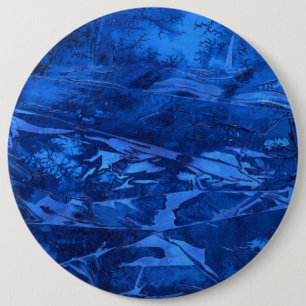 "Deep Water 5" Abstract Art Button