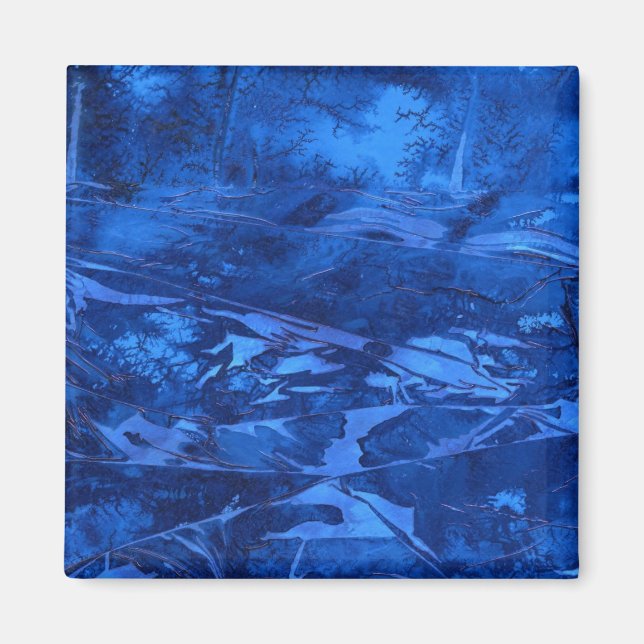 "Deep Water #5" Abstract Art Magnet (Front)