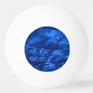 "Deep Water #5" Abstract Ping Pong Ball