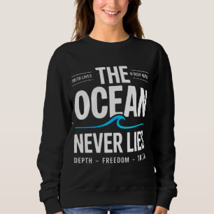 Deep Water Surfer Gift for women Sweatshirt