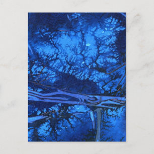 "Deep Waters #3" Abstract Design Postcard