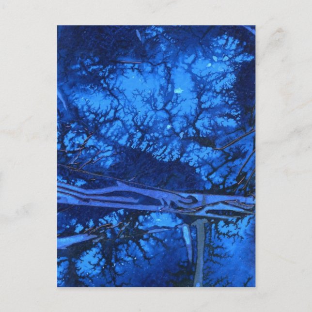 "Deep Waters #3" Abstract Design Postcard (Front)