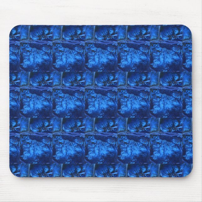 "Deep Waters 3" Tiled Abstract Design Mousepad (Front)