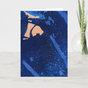 "Deep Waters #4" Abstract Design Greeting Card