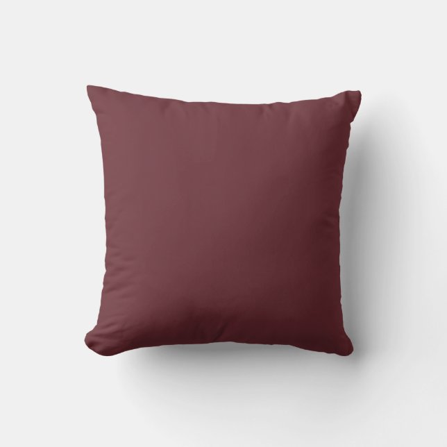 Deep Wine Red Solid Colour Cushion (Front)