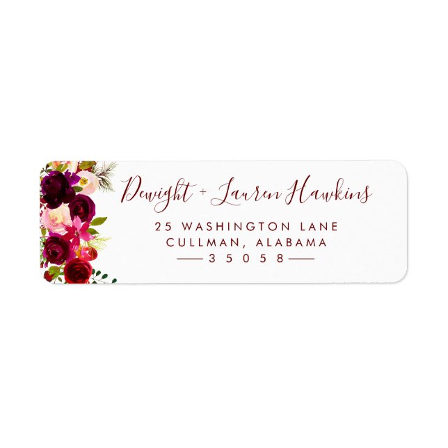 Deep Winter | Return Address Label (Front)