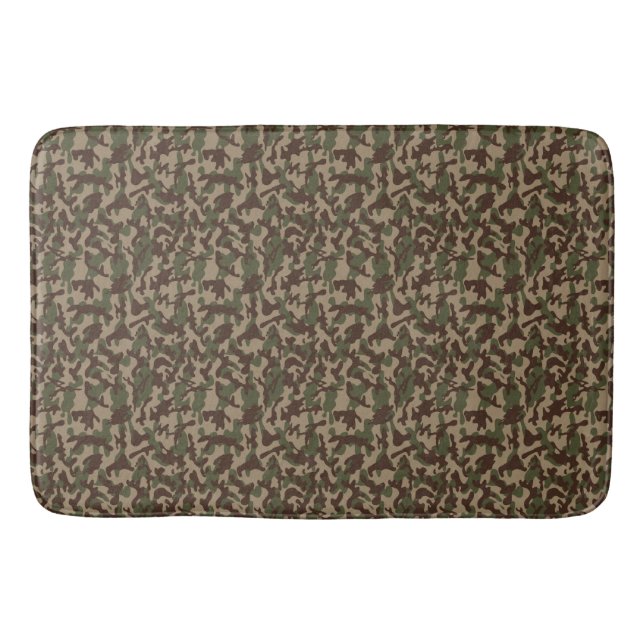 Deep Wood Camouflage   Bath Mat (Front)